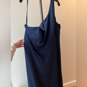 Hayley Paige | 52015 | Indigo Crepe de Chine